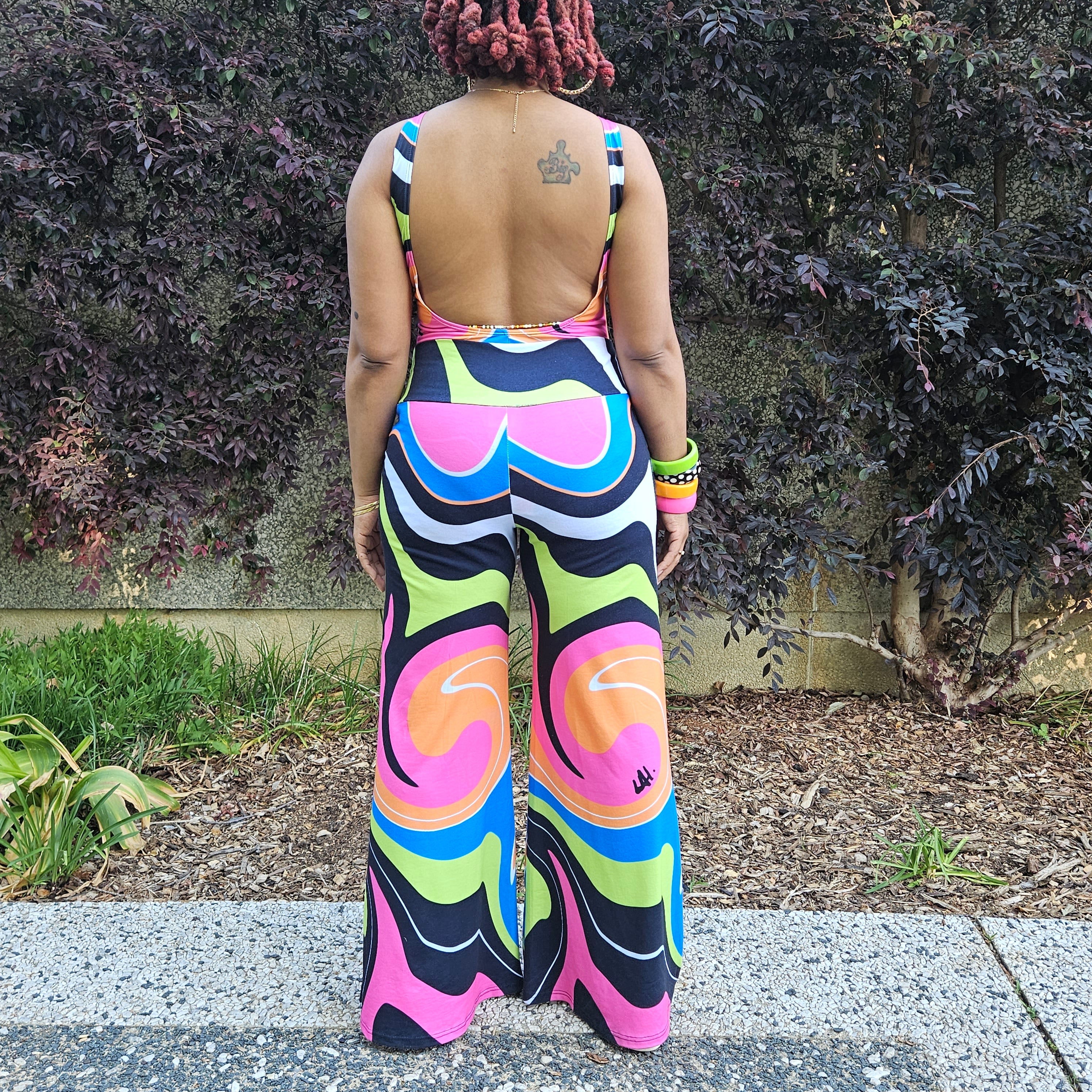 Wave Palazzo Pants