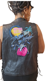 Load image into Gallery viewer, First Genuine Leather Biker Vest
