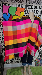 Load image into Gallery viewer, 70s Striped Poncho
