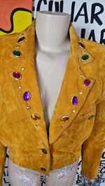 Load image into Gallery viewer, Mustard Cropped Jacket
