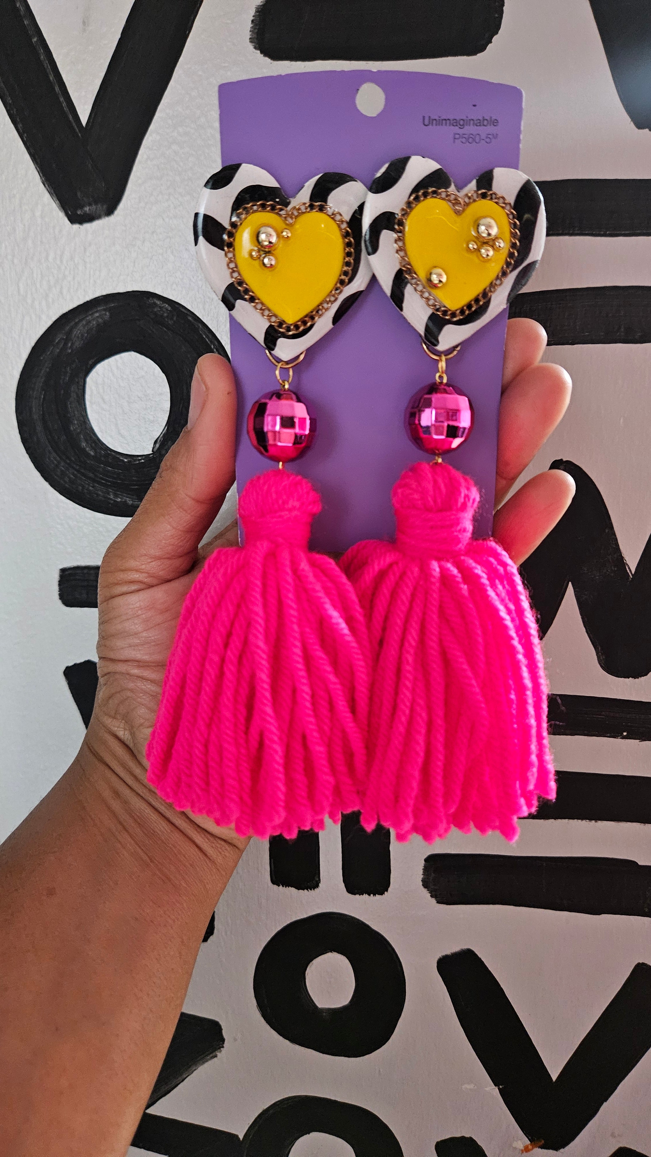 I ♡ YOU Tassel Earrings