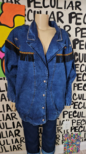 Denim Tribal Jacket