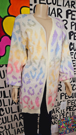 Load image into Gallery viewer, Rainbow Animal Print Cardigan
