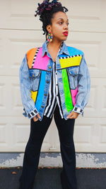 Load image into Gallery viewer, Peculiar LAIdy denim Jacket
