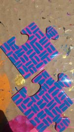 Load image into Gallery viewer, Peculiar Puzzle Piece Earrings
