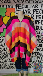 Load image into Gallery viewer, 70s Striped Poncho
