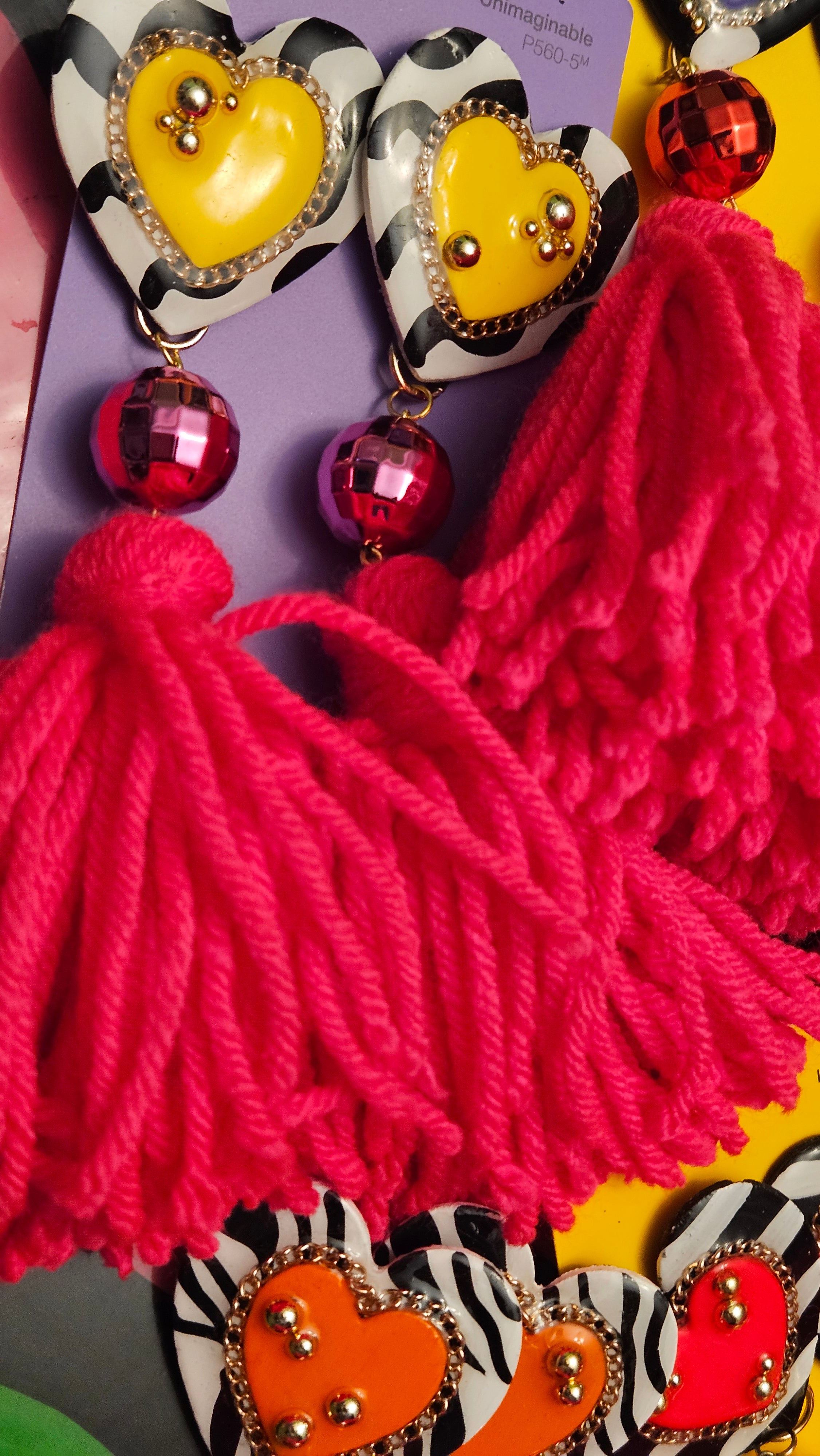 I ♡ YOU Tassel Earrings