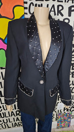 Load image into Gallery viewer, Black Bling Evening Jacket
