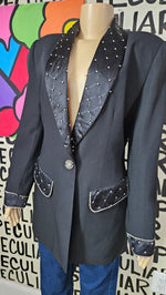 Load image into Gallery viewer, Black Bling Evening Jacket
