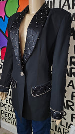 Load image into Gallery viewer, Black Bling Evening Jacket
