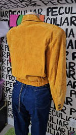 Load image into Gallery viewer, Mustard Cropped Jacket
