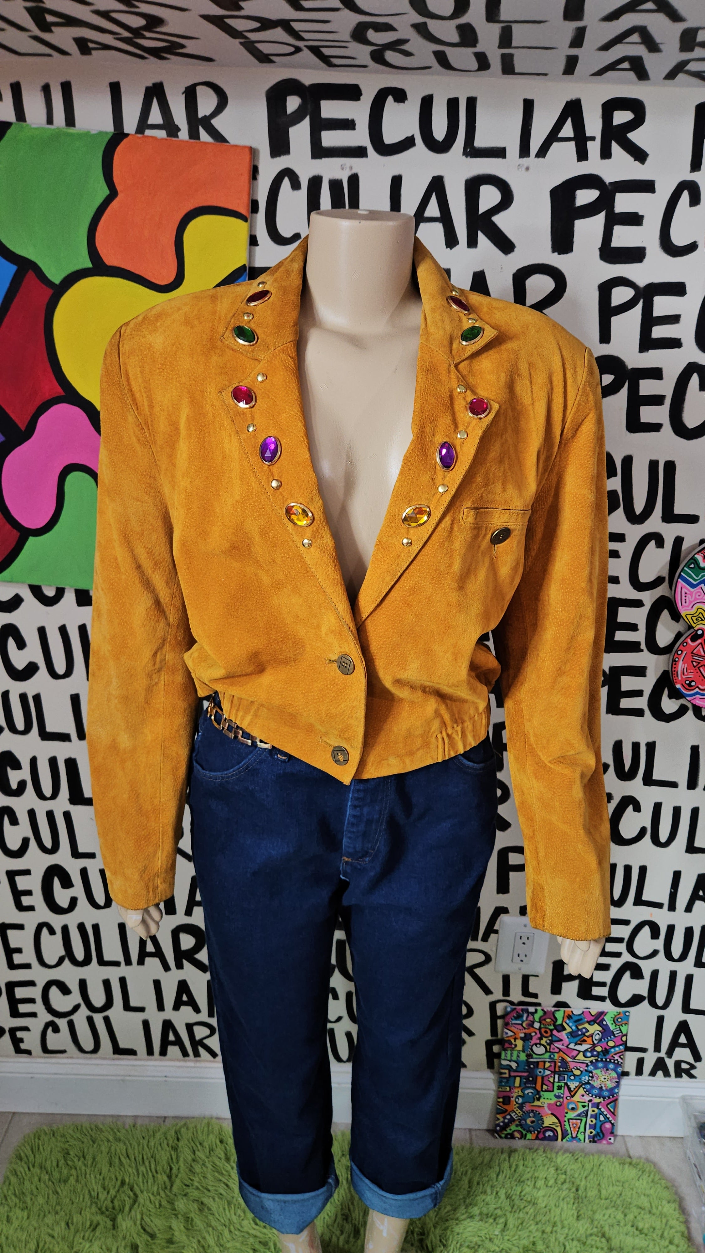 Mustard Cropped Jacket