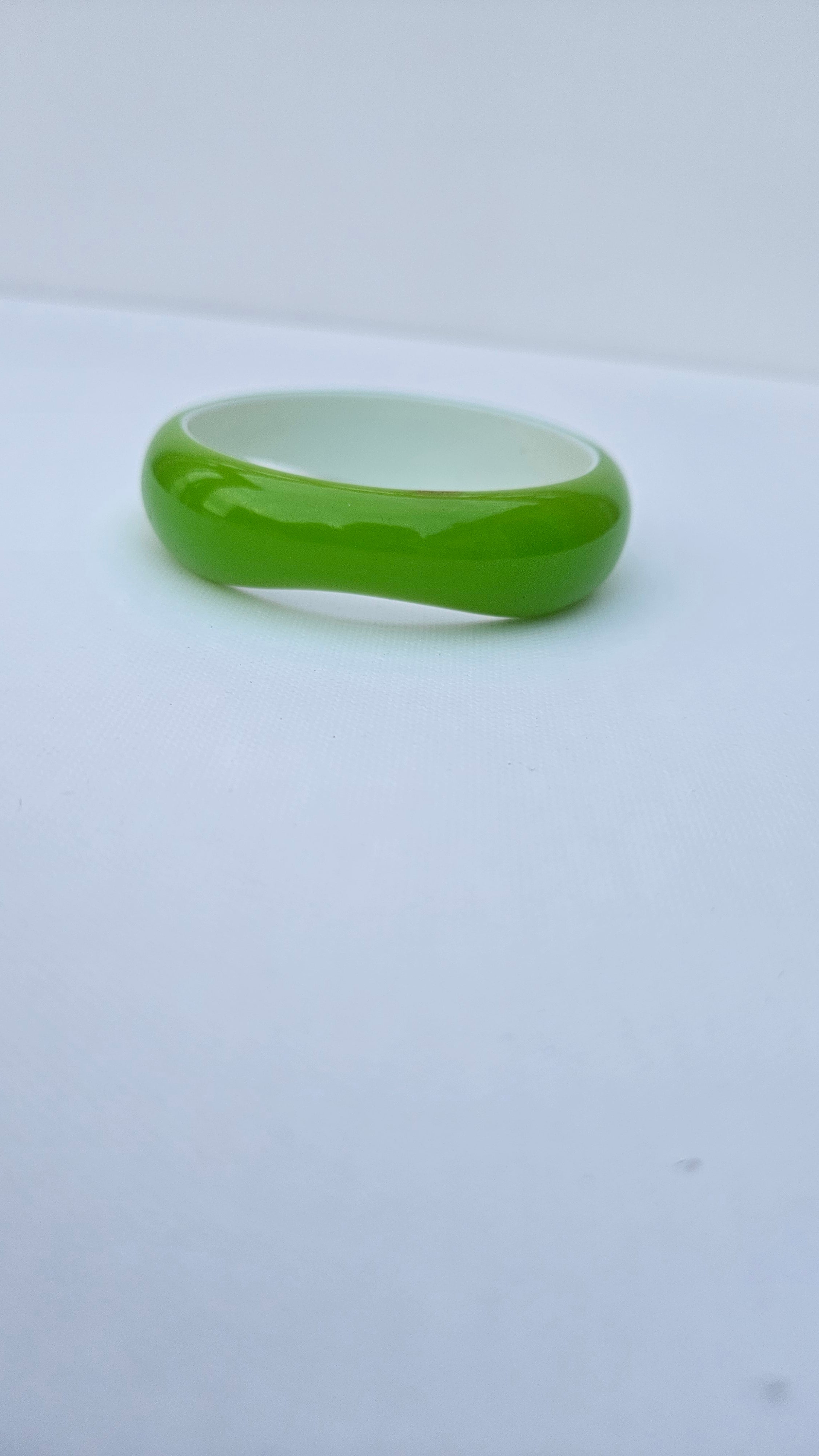 Lime Green Groovy Bangle