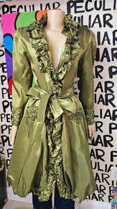 Metallic Olive Coat