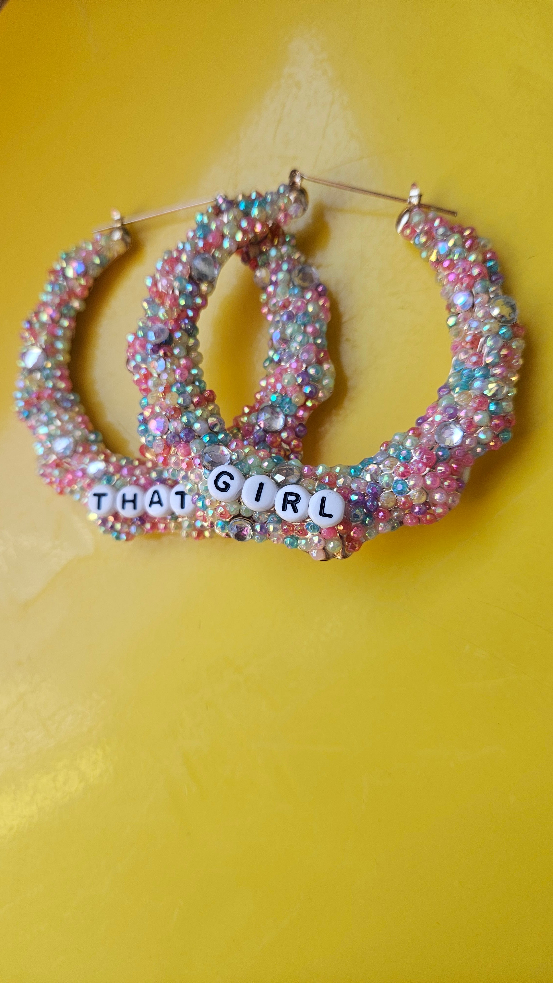 Treasured Gem Bamboo Earrings
