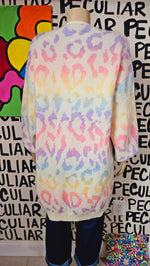 Load image into Gallery viewer, Rainbow Animal Print Cardigan
