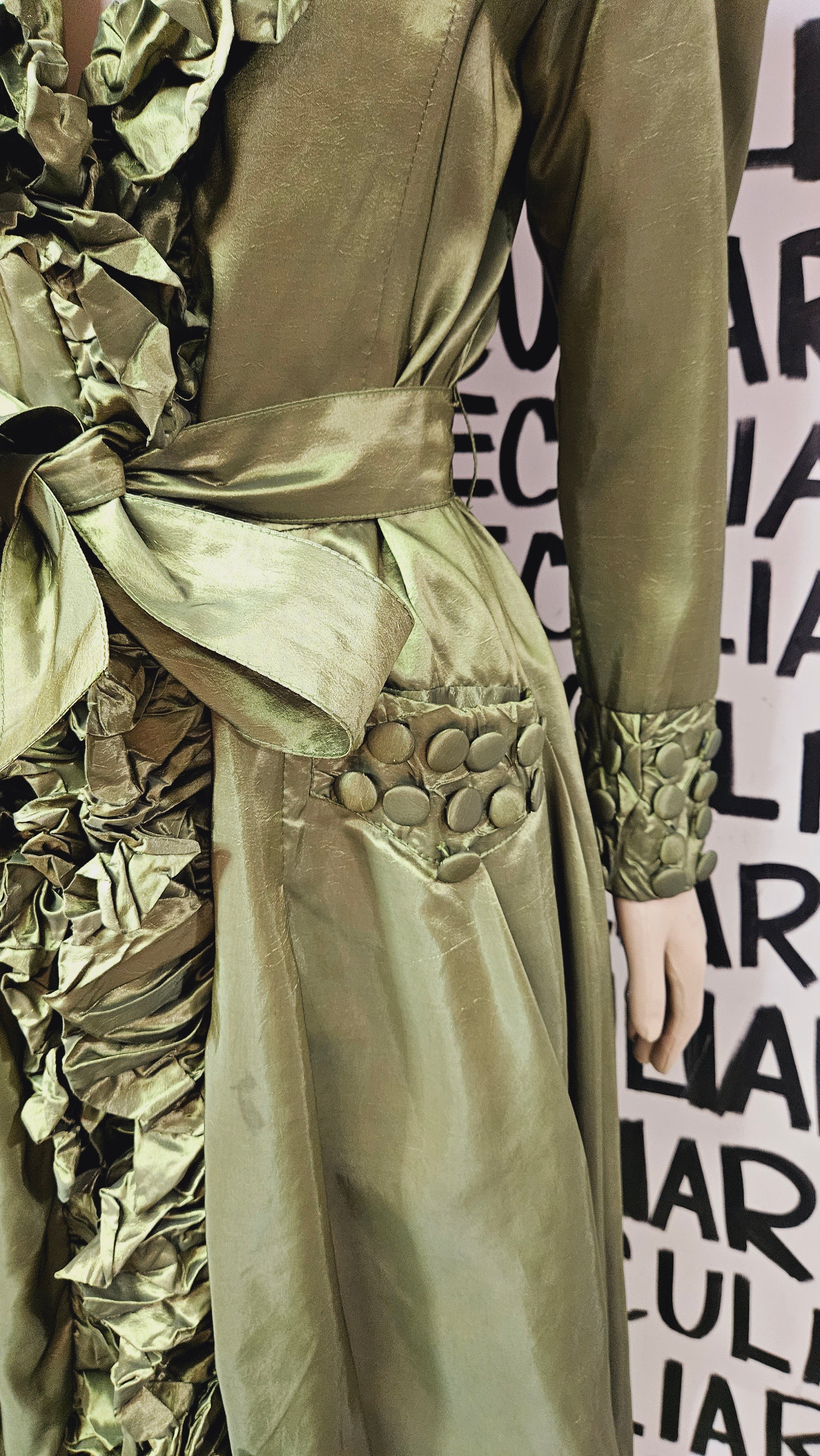 Metallic Olive Coat