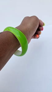 Lime Green Groovy Bangle