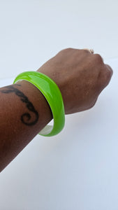 Lime Green Groovy Bangle