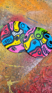 Peculiar XL circle studs