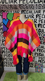 Load image into Gallery viewer, 70s Striped Poncho
