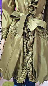 Metallic Olive Coat