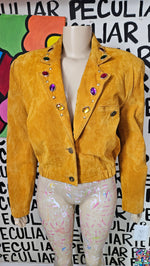 Load image into Gallery viewer, Mustard Cropped Jacket
