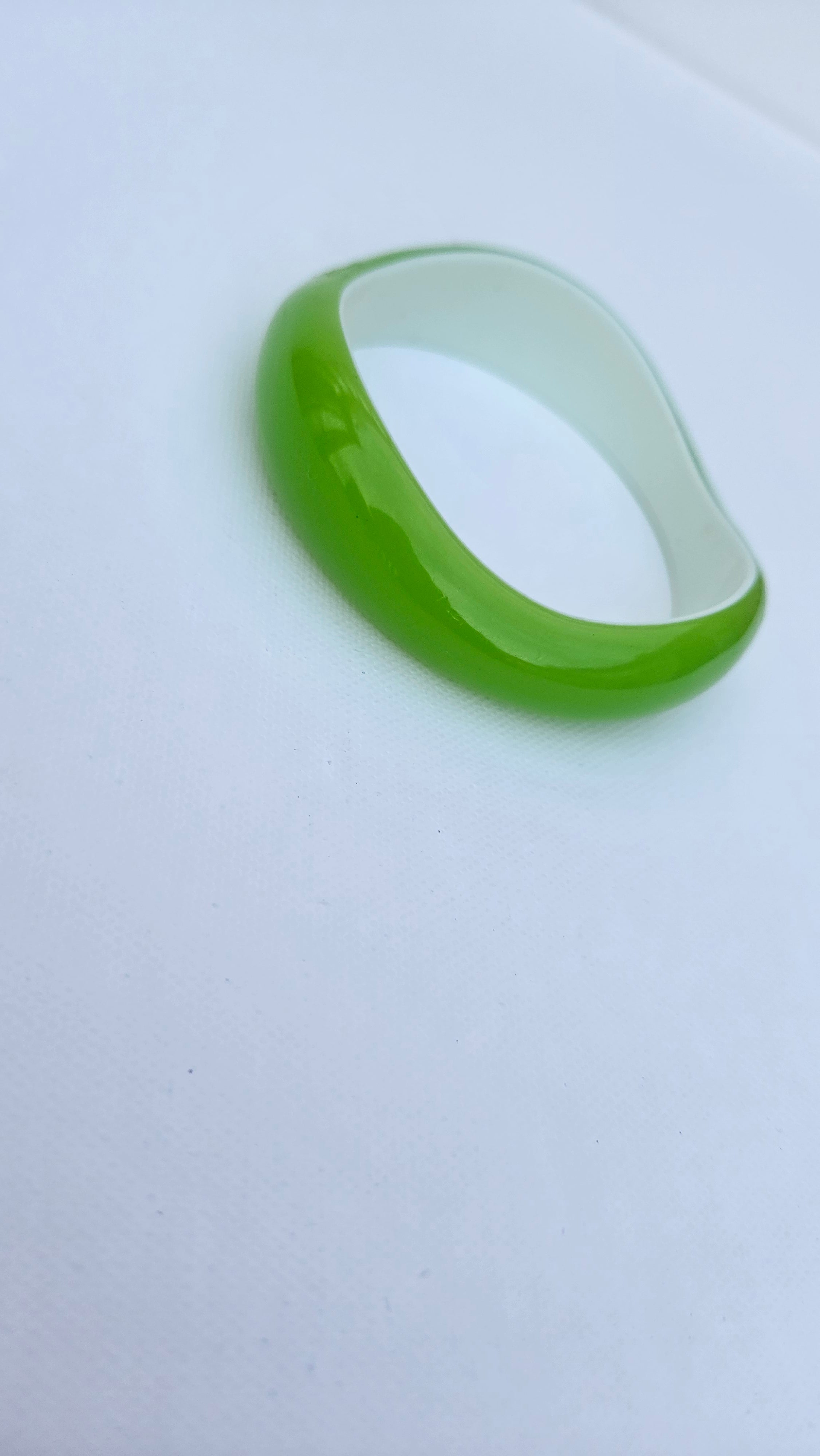 Lime Green Groovy Bangle