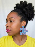 Load image into Gallery viewer, Peculiar Puzzle Piece Earrings
