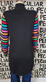 Load image into Gallery viewer, Color Stripe Cardigan Sweater
