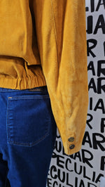 Load image into Gallery viewer, Mustard Cropped Jacket
