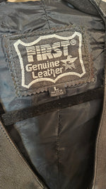 Load image into Gallery viewer, First Genuine Leather Biker Vest
