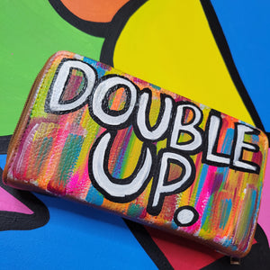 Double Up Handpainted Wallet