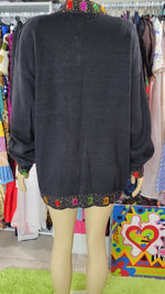 Load image into Gallery viewer, Tangie Vintage Jeweled Sweater
