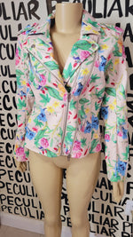 Load image into Gallery viewer, Flower Moto Jacket
