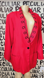 Load image into Gallery viewer, Lady in Red Vintage Blazer
