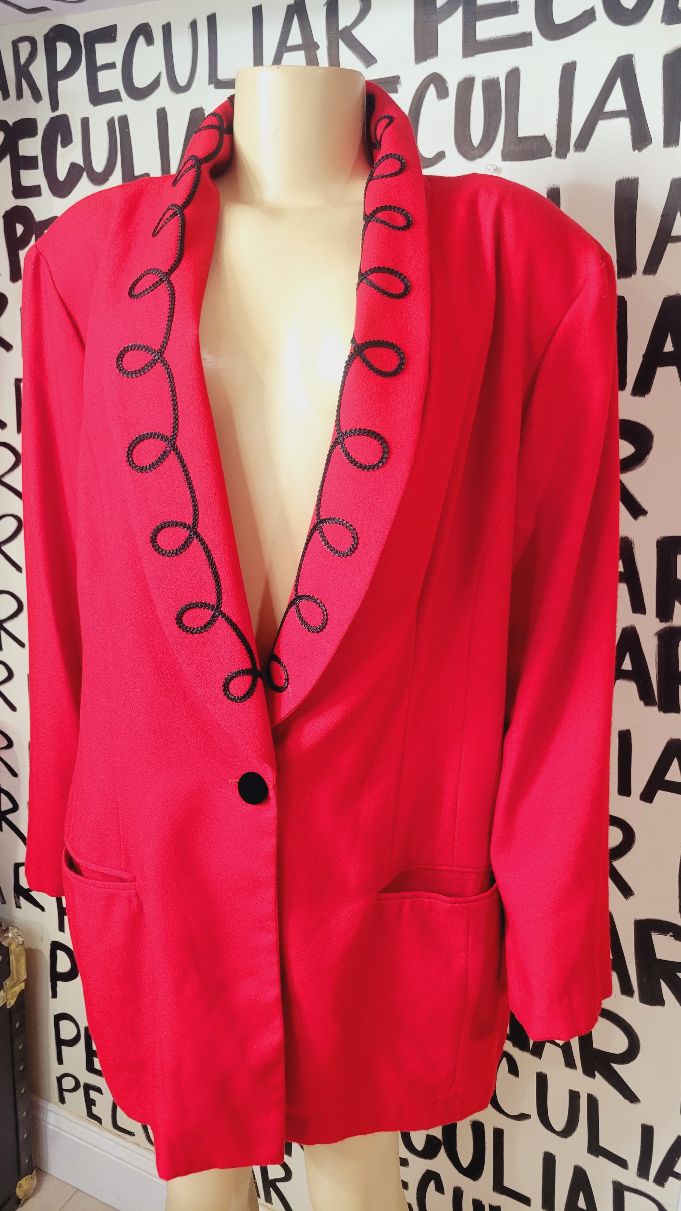 Lady in Red Vintage Blazer