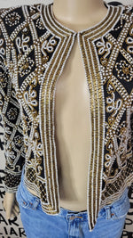 Load image into Gallery viewer, Brilliante by J.A. Beaded jacket
