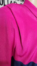 Load image into Gallery viewer, Pink on Blue Blazer
