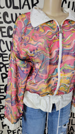 Load image into Gallery viewer, Swirls Vintage Windbreaker
