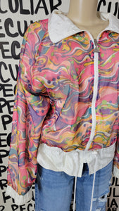 Swirls Vintage Windbreaker