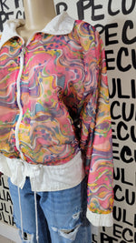 Load image into Gallery viewer, Swirls Vintage Windbreaker
