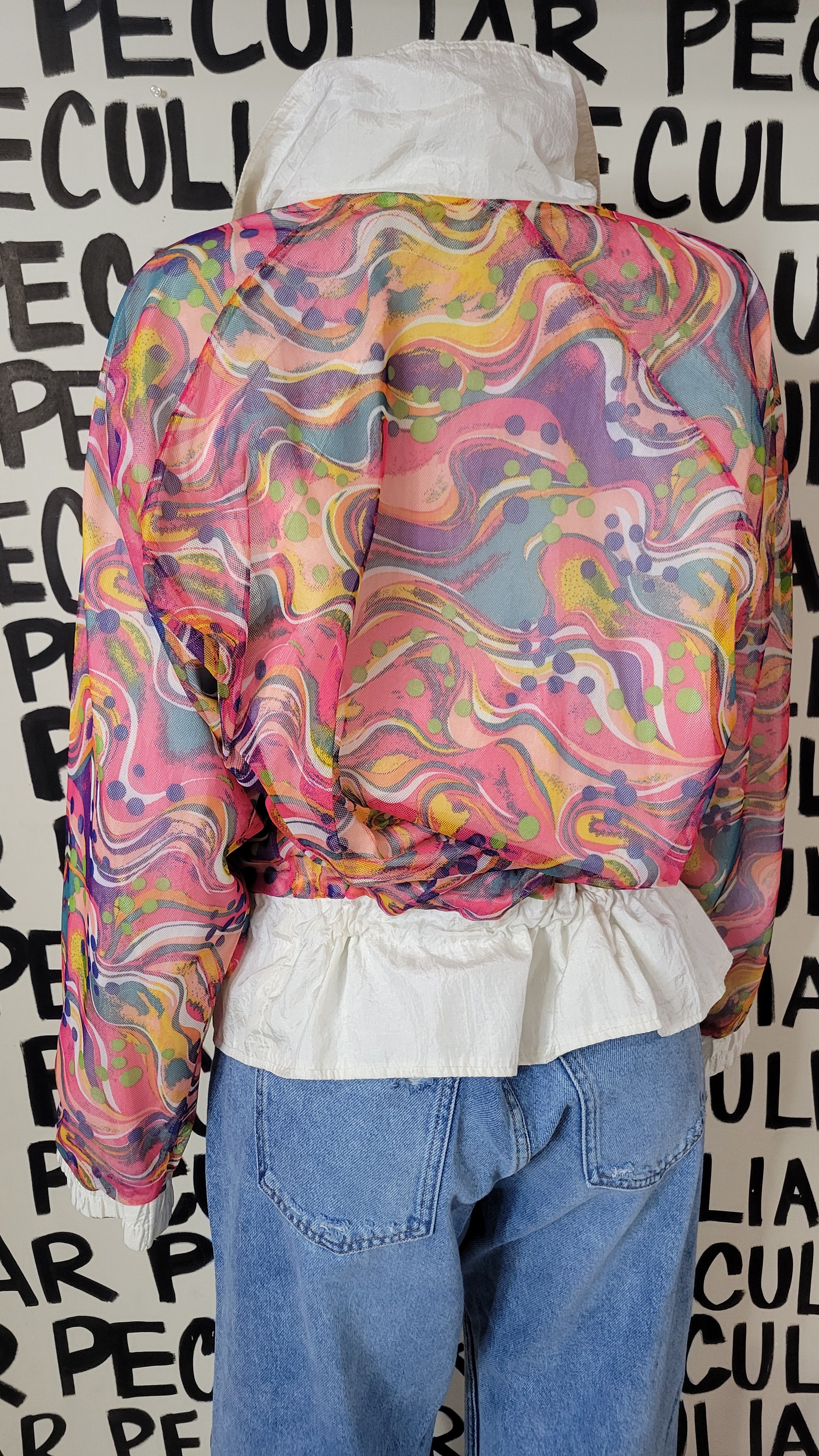 Swirls Vintage Windbreaker