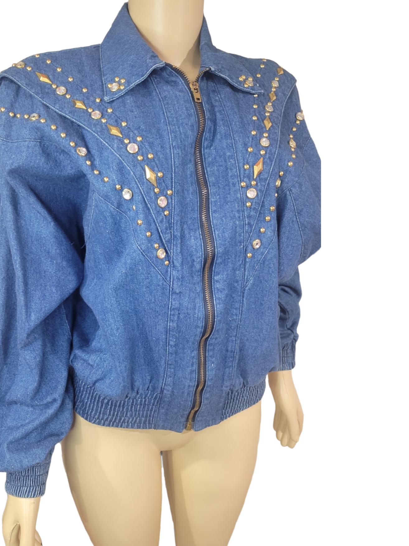 Vintage Gem Jean Bomber Jacket – Peculiar Treasures