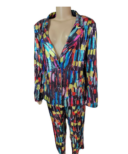 Multicolored Sequin Suit