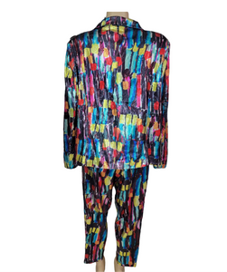 Multicolored Sequin Suit