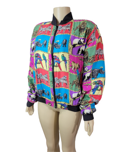 Wildlife Silk Bomber