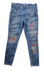 Load image into Gallery viewer, Protect Your Peace Jeans
