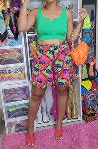 Floral Painting Vintage Shorts